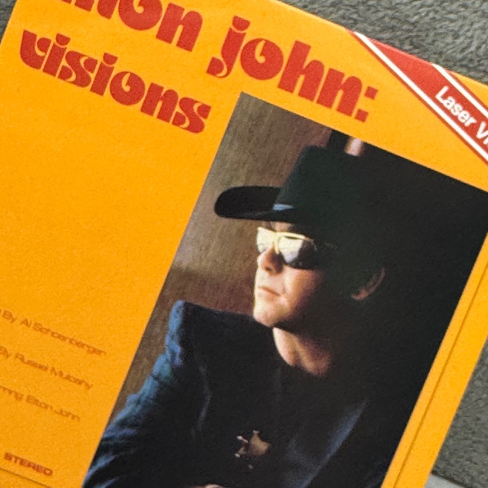 Elton John Visions Laser Videodisc 1982 Stereo‎ Japan Ex 120150 Music Video